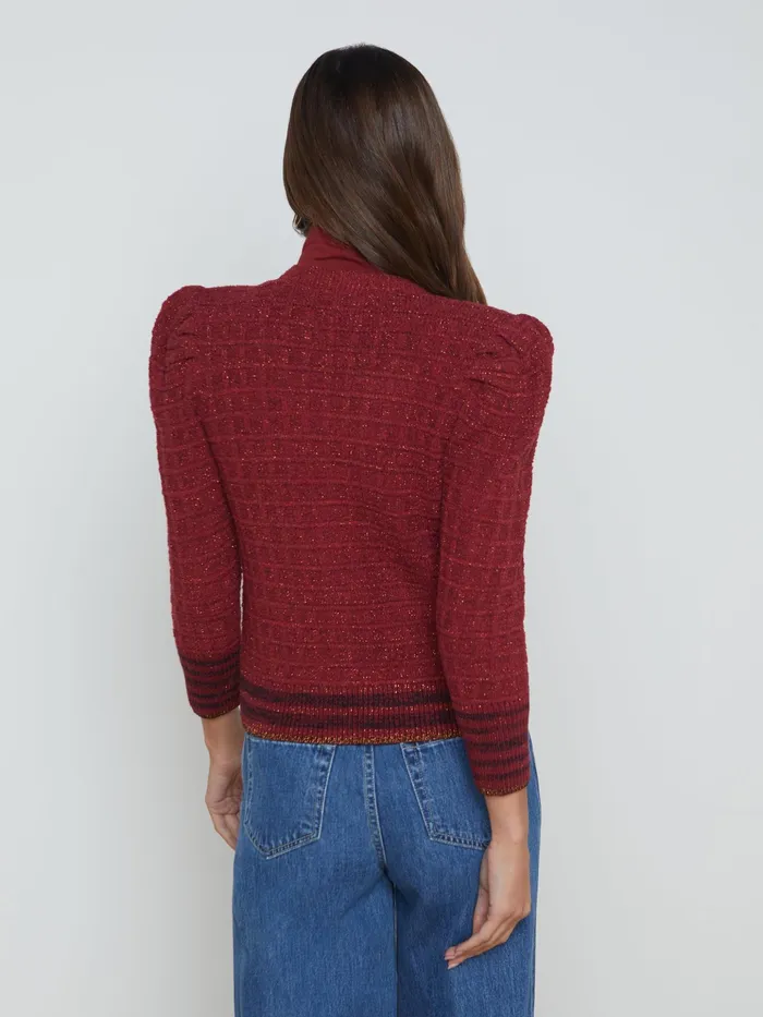 Women L039Agence Blazers and Jackets New Jenni Cardigan Syrah Multi Women L039Agence Blazers and Jackets New Jenni Cardigan Syrah Multi