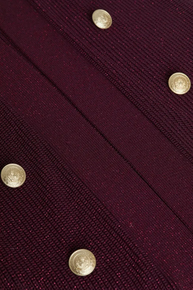 Women L039Agence Blazers and Jackets New Noe DoubleBreasted Cardigan Dark Wine Women L039Agence Blazers and Jackets New Noe DoubleBreasted Cardigan Dark Wine
