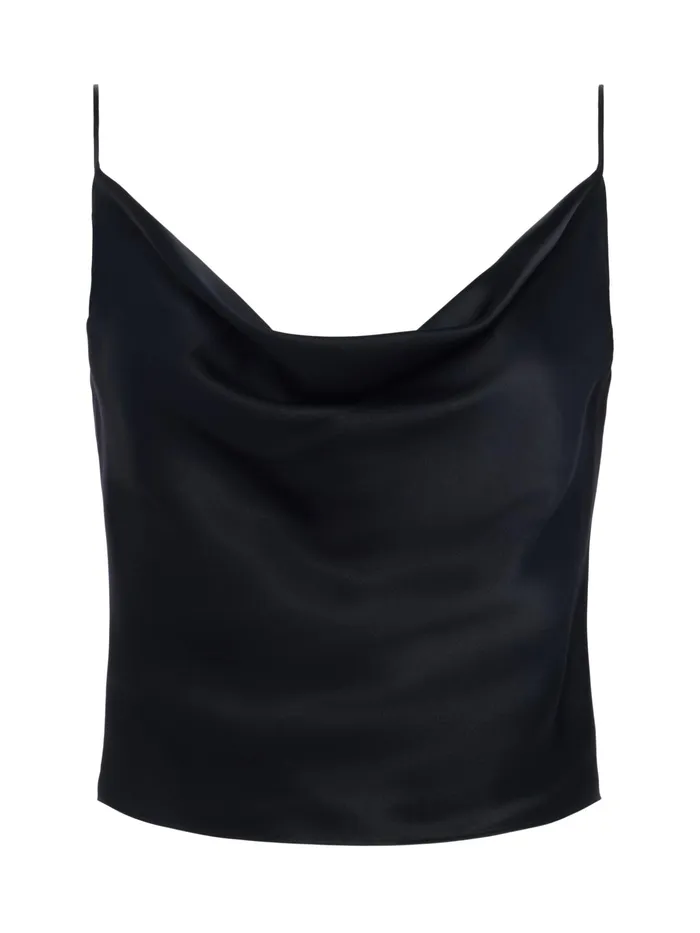 Women L039Agence Blouses and Tops Calista Silk Camisole Black Women L039Agence Blouses and Tops Calista Silk Camisole Black