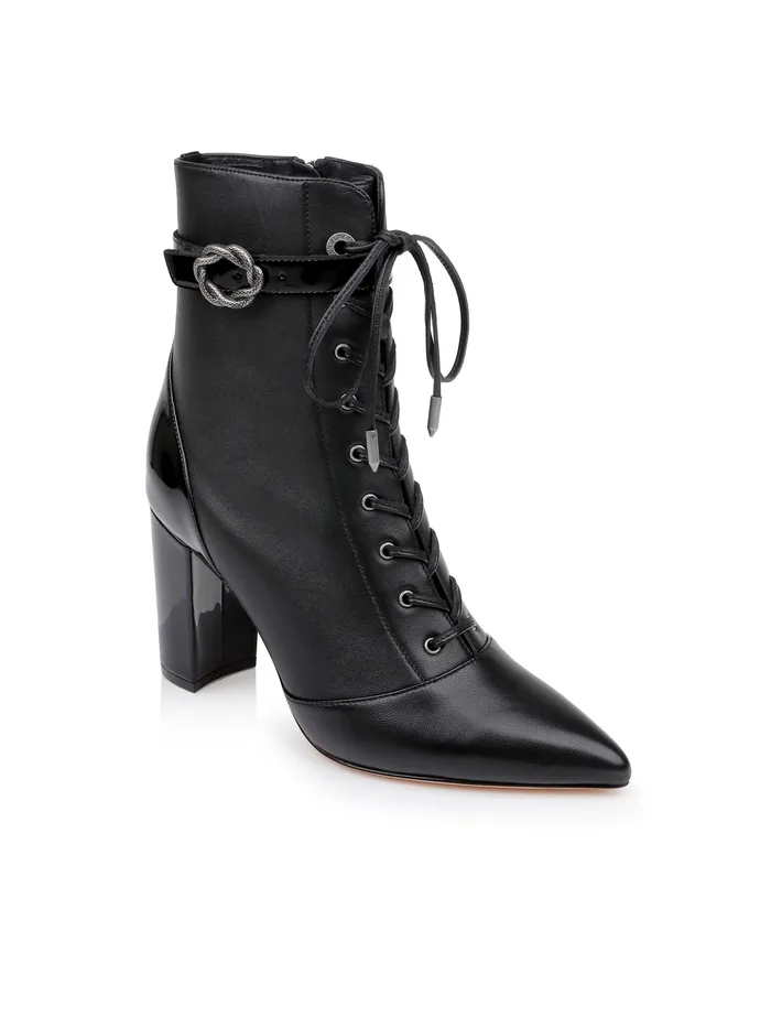 Women L039Agence Boots and Booties New Elegante Leather Bootie Black Leather Women L039Agence Boots and Booties New Elegante Leather Bootie Black Leather