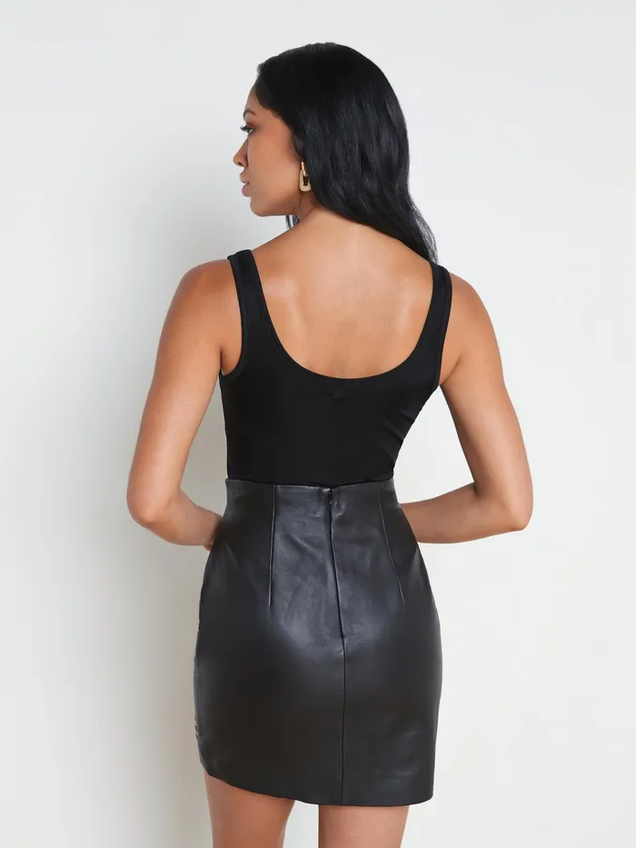 Women L039Agence Camisoles and Tanks Chrissy Scoopneck Tank Black Women L039Agence Camisoles and Tanks Chrissy Scoopneck Tank Black