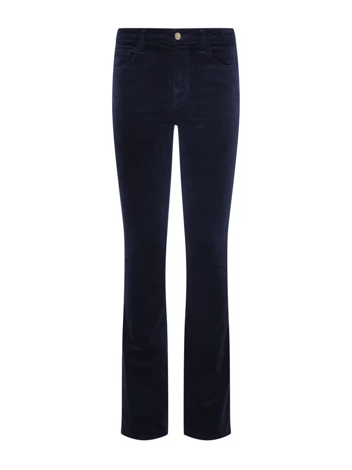 Women L039Agence Pants Stevie Velvet Jean Dark Navy Women L039Agence Pants Stevie Velvet Jean Dark Navy