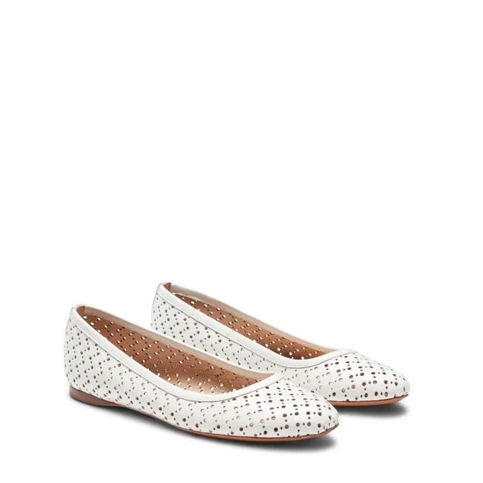 Women Leather Ballet Flat White Fratelli Rossetti Flat Shoes Women Leather Ballet Flat White Fratelli Rossetti Flat Shoes