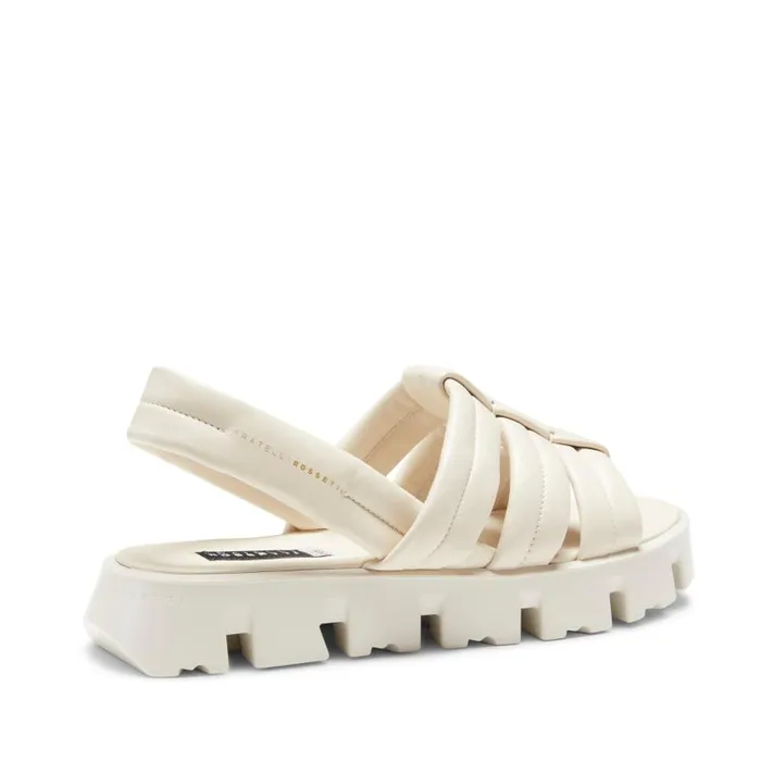 Women Leather Sandal Milk White Fratelli Rossetti Sandals Women Leather Sandal Milk White Fratelli Rossetti Sandals