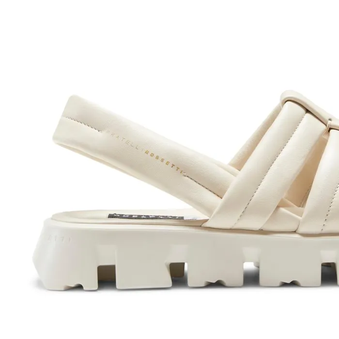 Women Leather Sandal Milk White Fratelli Rossetti Sandals Women Leather Sandal Milk White Fratelli Rossetti Sandals