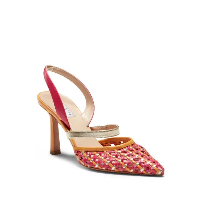 Women Leather Slingback Sandal Fucsia Fratelli Rossetti Dcollet