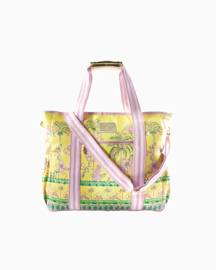 Women Lilly Pulitzer Bags Picnic Cooler Finch Yellow Tropical Oasis Engineered Women Lilly Pulitzer Bags Picnic Cooler Finch Yellow Tropical Oasis Engineered