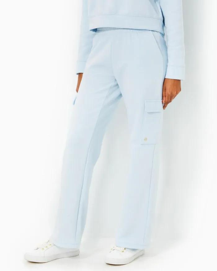 Women Lilly Pulitzer Bottoms 31034 Alandra Knit Pant Pastel Lunar Blue Women Lilly Pulitzer Bottoms 31034 Alandra Knit Pant Pastel Lunar Blue
