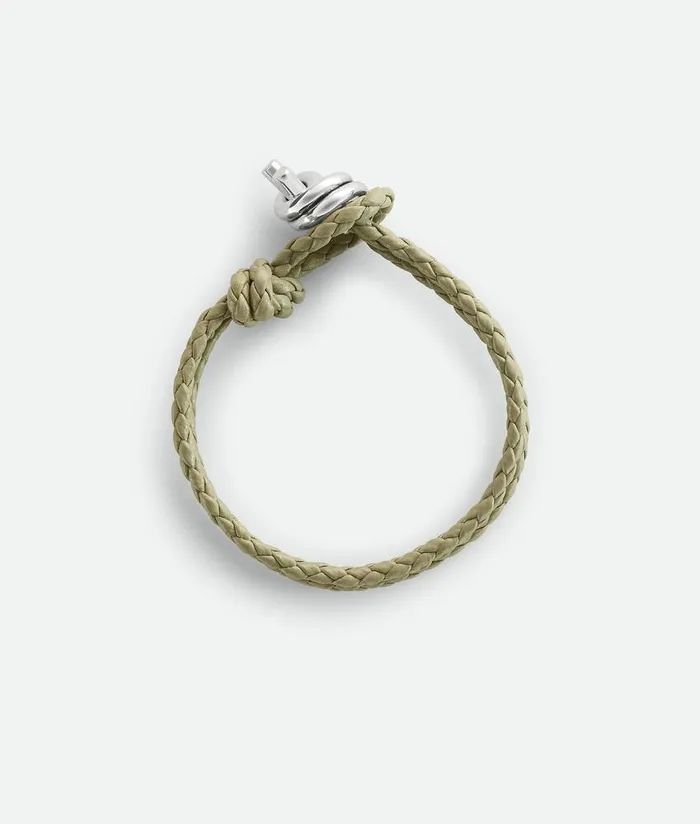 WomenMen Bottega Veneta Bracelets Knot Leather Bracelet Travertine