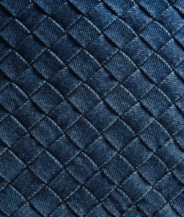 WomenMen Bottega Veneta Shopper Small Intreccio Tote Bag Indigo