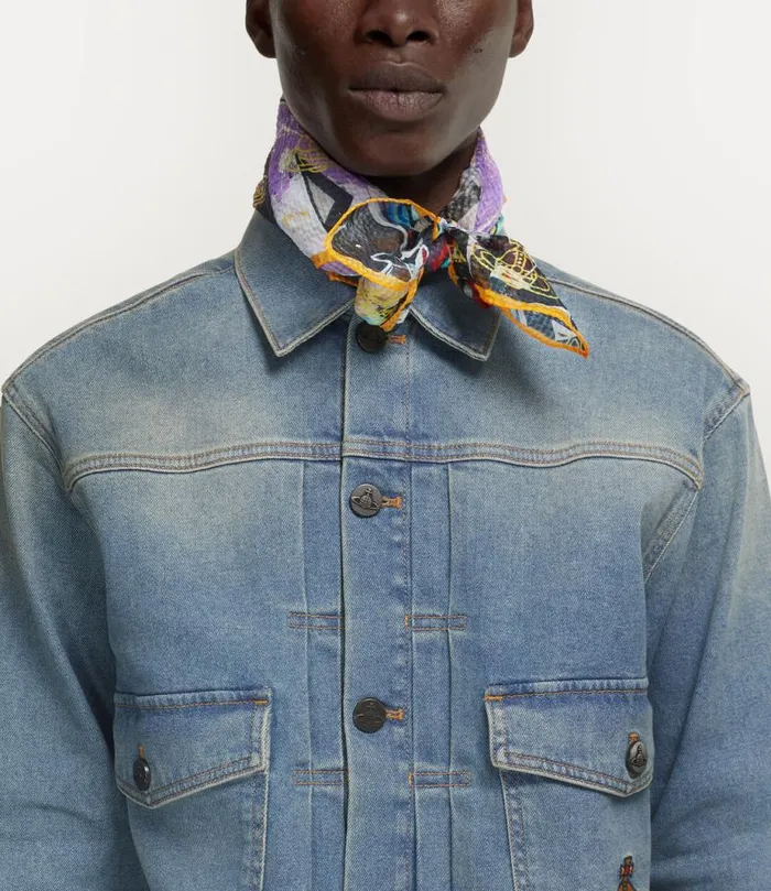 WomenMen Graffiti Bandana Turquoise Vivienne Westwood Scarves And Ponchos WomenMen Graffiti Bandana Turquoise Vivienne Westwood Scarves And Ponchos