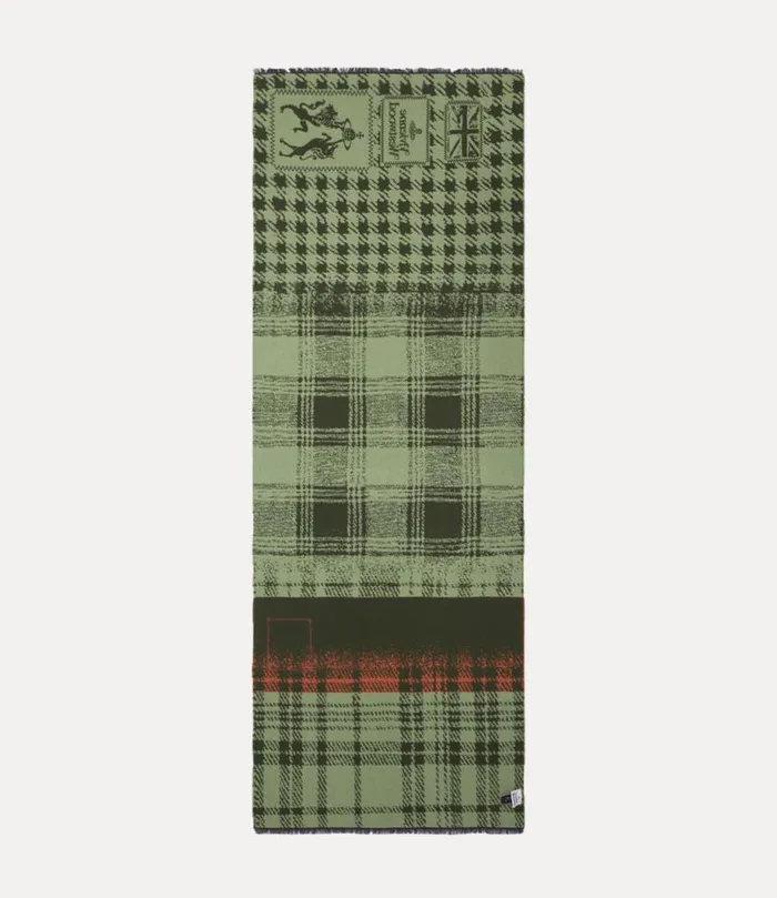 WomenMen Many Checks Stole Sage Vivienne Westwood Scarves And Ponchos WomenMen Many Checks Stole Sage Vivienne Westwood Scarves And Ponchos