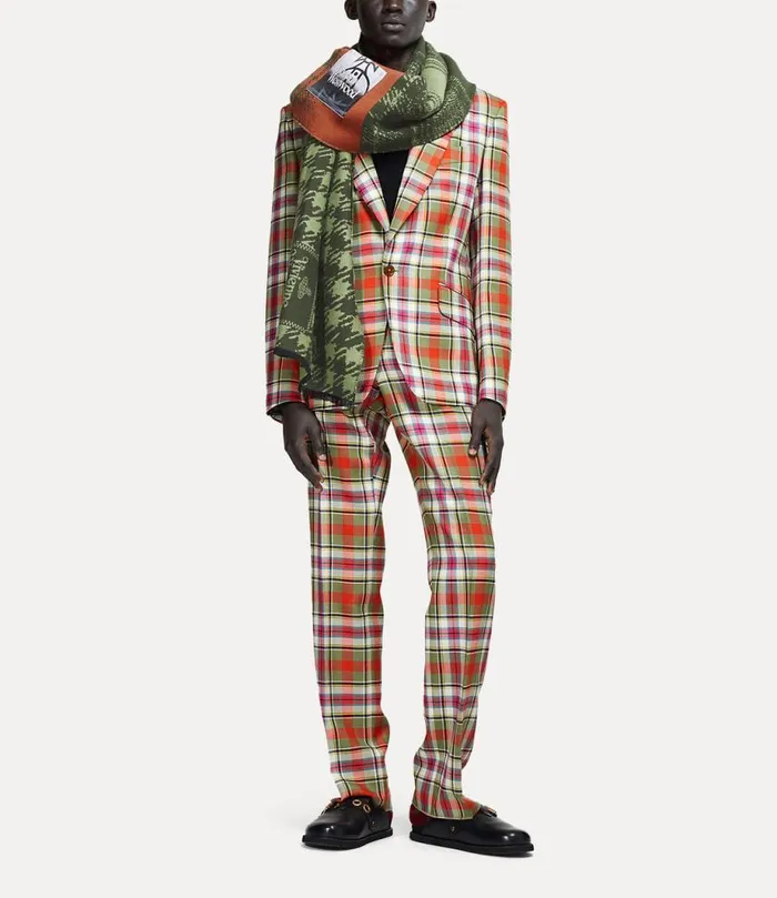 WomenMen Many Checks Stole Sage Vivienne Westwood Scarves And Ponchos WomenMen Many Checks Stole Sage Vivienne Westwood Scarves And Ponchos
