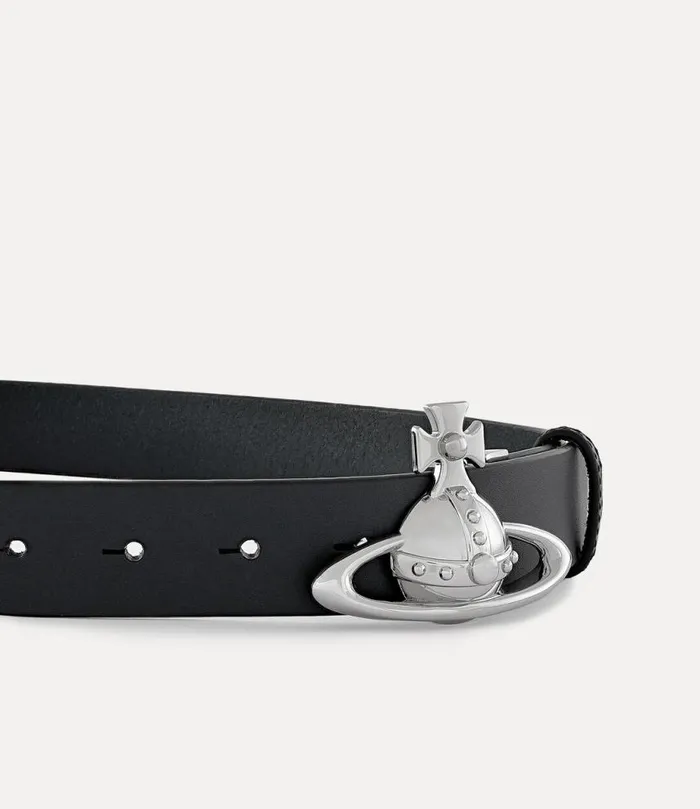 WomenMen Orb Buckle Palladium Belt Black Vivienne Westwood Belts And Harnesses WomenMen Orb Buckle Palladium Belt Black Vivienne Westwood Belts And Harnesses