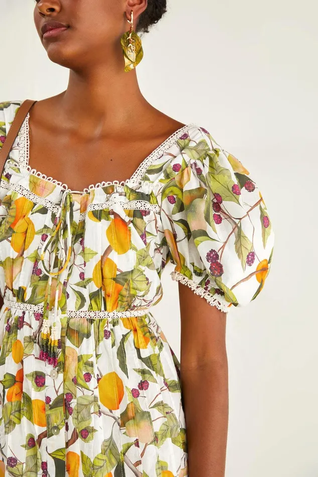 Women Mini Dresses Farm Rio OffWhite Fruit Orchard Mini Dress