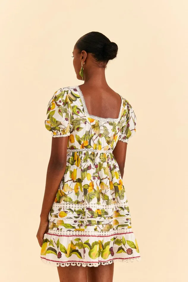 Women Mini Dresses Farm Rio OffWhite Fruit Orchard Mini Dress