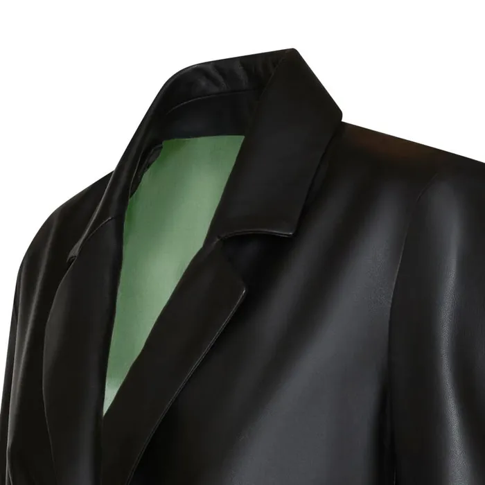 Women Nappa Leather Blazer With Contrasting Edging Black Fratelli Rossetti View All Women Nappa Leather Blazer With Contrasting Edging Black Fratelli Rossetti View All