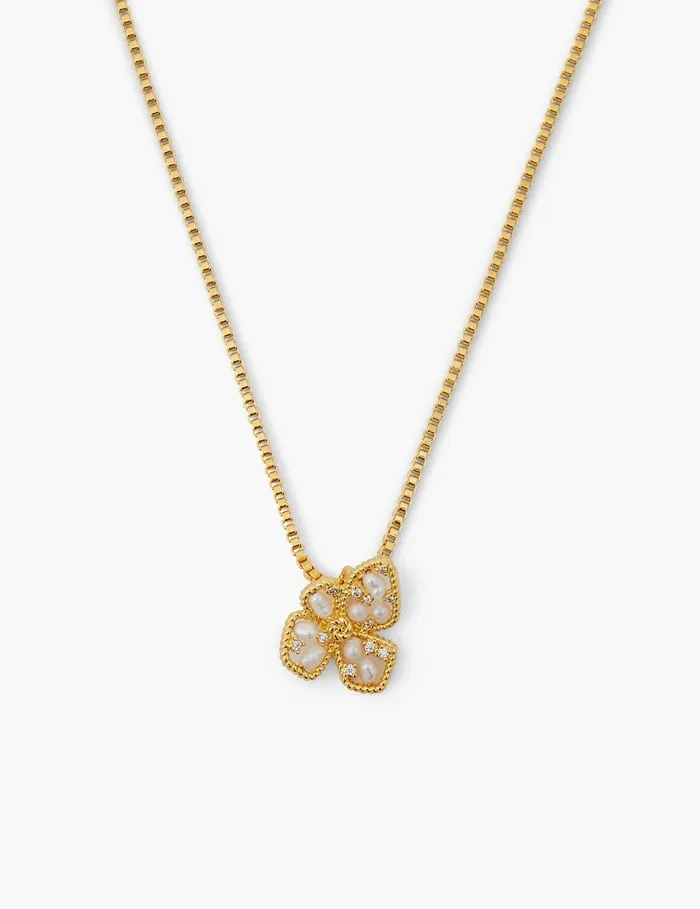 Women Necklaces Zimmermann Bloom Pendant Goldpearl