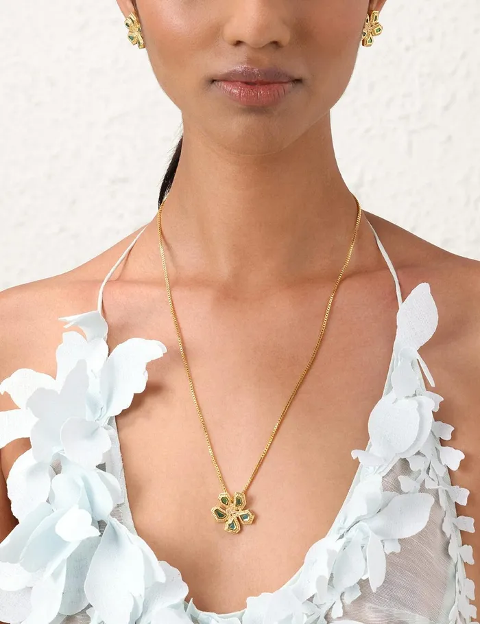Women Necklaces Zimmermann Natura Pendant Goldagate