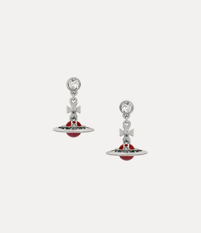 Women New Petite Orb Earrings Platinumlightsiam Vivienne Westwood Earrings
