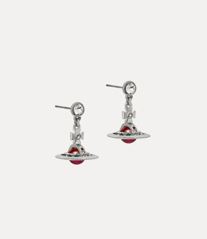 Women New Petite Orb Earrings Platinumlightsiam Vivienne Westwood Earrings Women New Petite Orb Earrings Platinumlightsiam Vivienne Westwood Earrings
