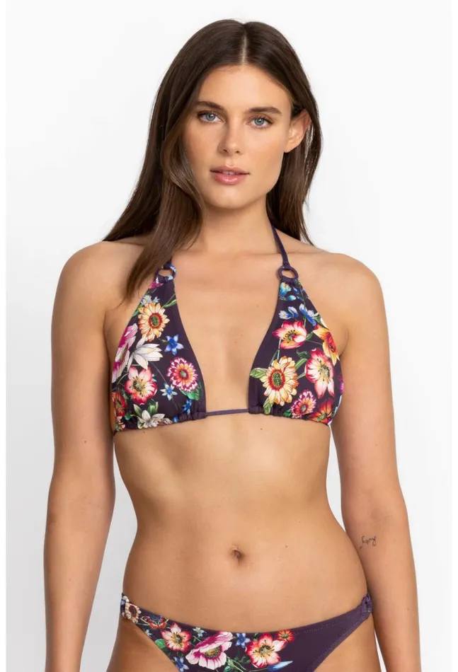 Women Ombre Floral Ring Bikini Top Ombre Floral Johnny Was TwoPieces