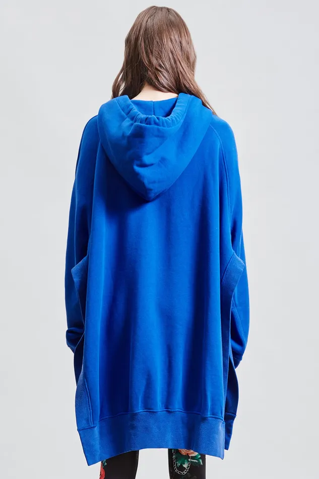 Women Oversized Hoodie Cape 8211 Royal Blue Sweatshirts R13