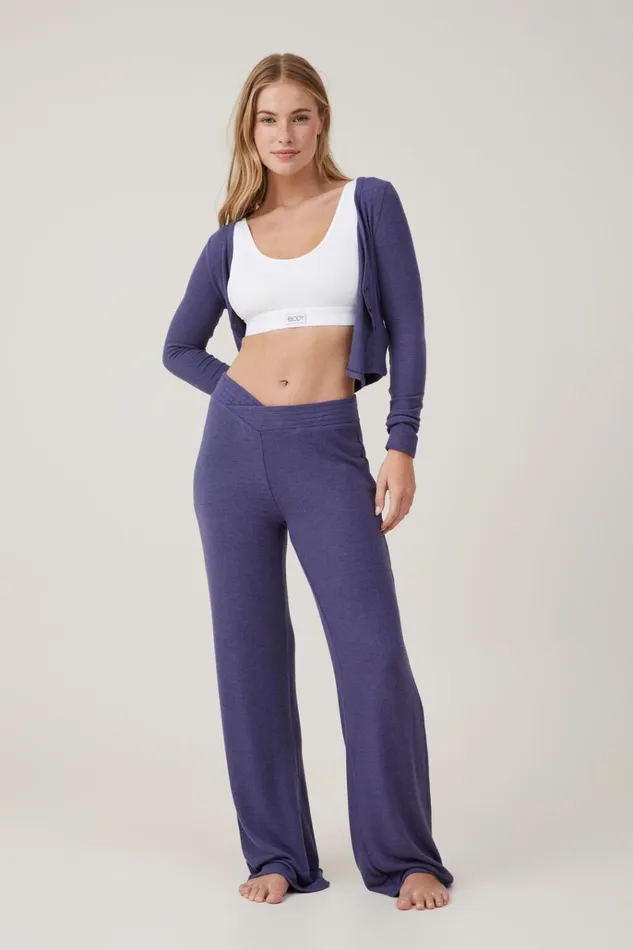 Women Pajamas Cotton On Super Soft V Front Pant Midnight Rain