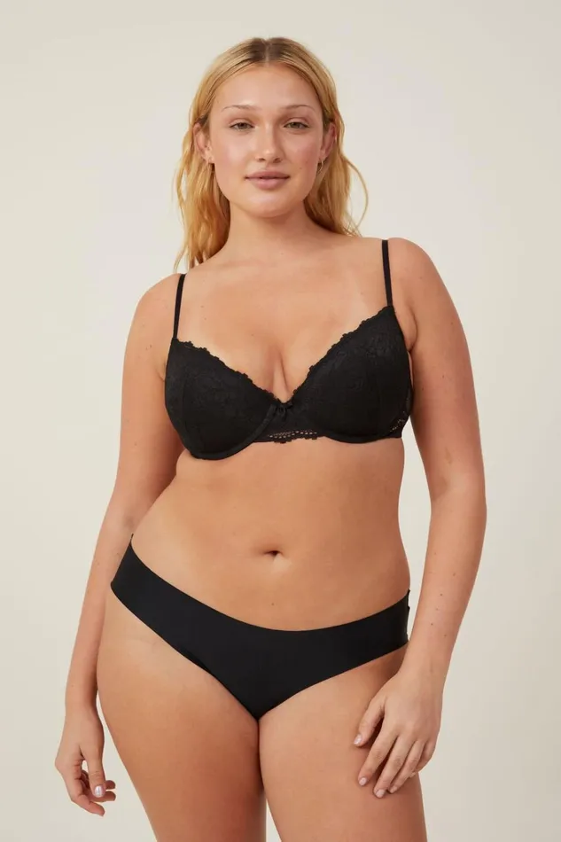 Women Panties Cotton On The Invisible Bikini Brief r Black Women Panties Cotton On The Invisible Bikini Brief r Black