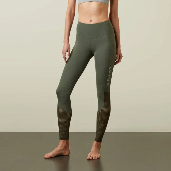 Women Pants and Shorts Ariat Eos Knee Patch Tight Beetleforest Mist