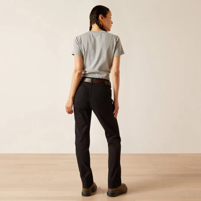 Women Pants and Shorts Ariat Rebar PR Made Tough Straight Pant Black Women Pants and Shorts Ariat Rebar PR Made Tough Straight Pant Black