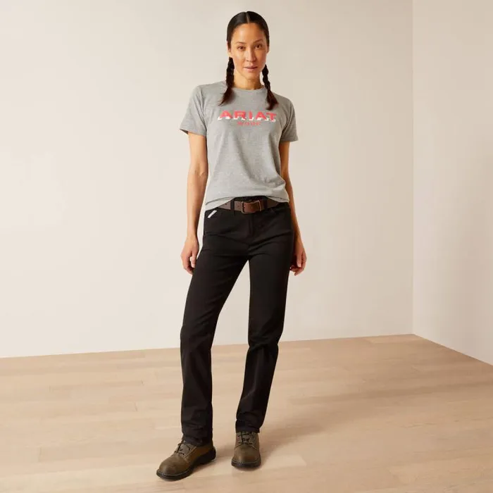 Women Pants and Shorts Ariat Rebar PR Made Tough Straight Pant Black Women Pants and Shorts Ariat Rebar PR Made Tough Straight Pant Black