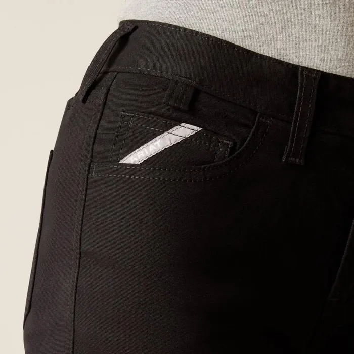 Women Pants and Shorts Ariat Rebar PR Made Tough Straight Pant Black Women Pants and Shorts Ariat Rebar PR Made Tough Straight Pant Black