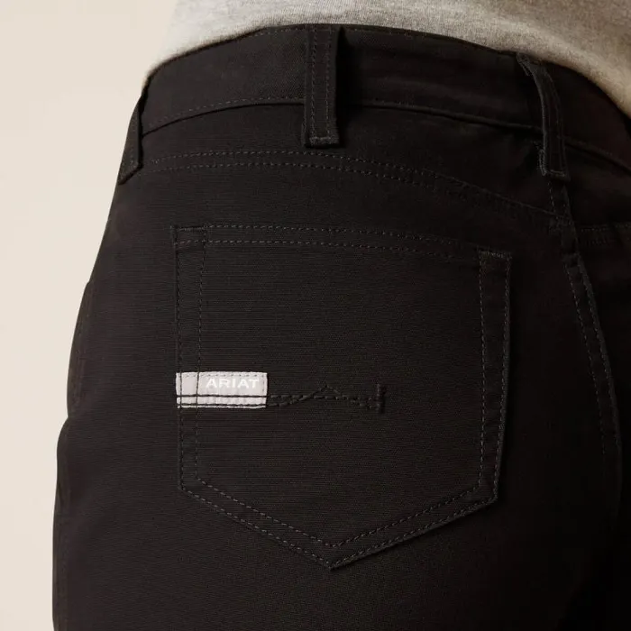 Women Pants and Shorts Ariat Rebar PR Made Tough Straight Pant Black Women Pants and Shorts Ariat Rebar PR Made Tough Straight Pant Black