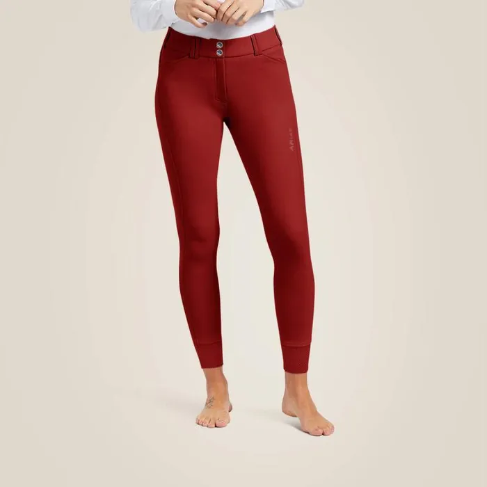 Women Pants and Shorts Ariat Tri Factor Grip Knee Patch Breech Fired Brick