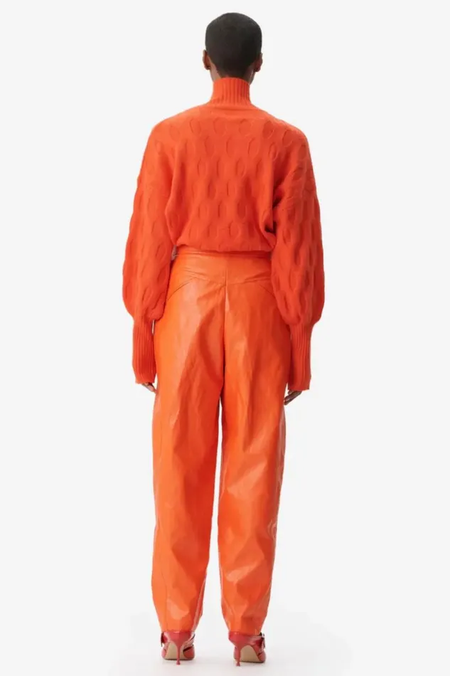 Women Pants and Skirts Lala Berlin Pants Paris Viscose Mix Paprika Women Pants and Skirts Lala Berlin Pants Paris Viscose Mix Paprika