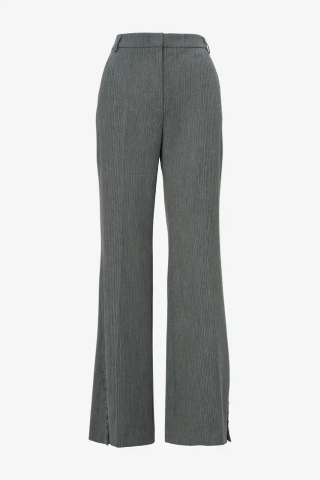 Women Pants and Skirts Lala Berlin Pants Pinka Polyester Mix Anthracite Stripe Women Pants and Skirts Lala Berlin Pants Pinka Polyester Mix Anthracite Stripe