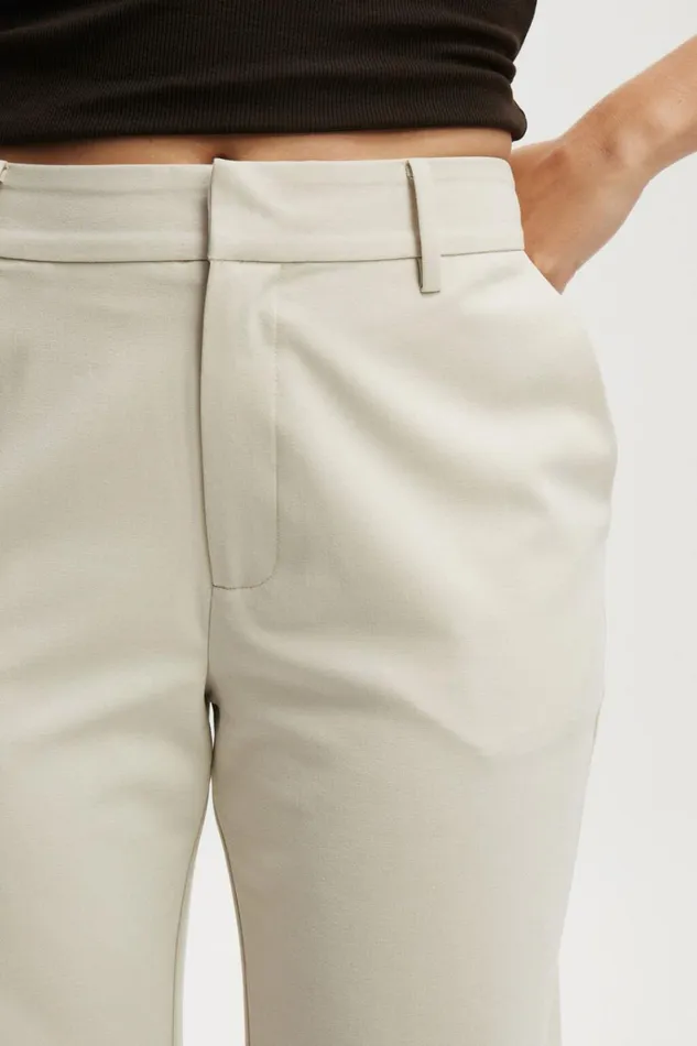 Women Pants Cotton On Luis Suiting Pant Light Stone