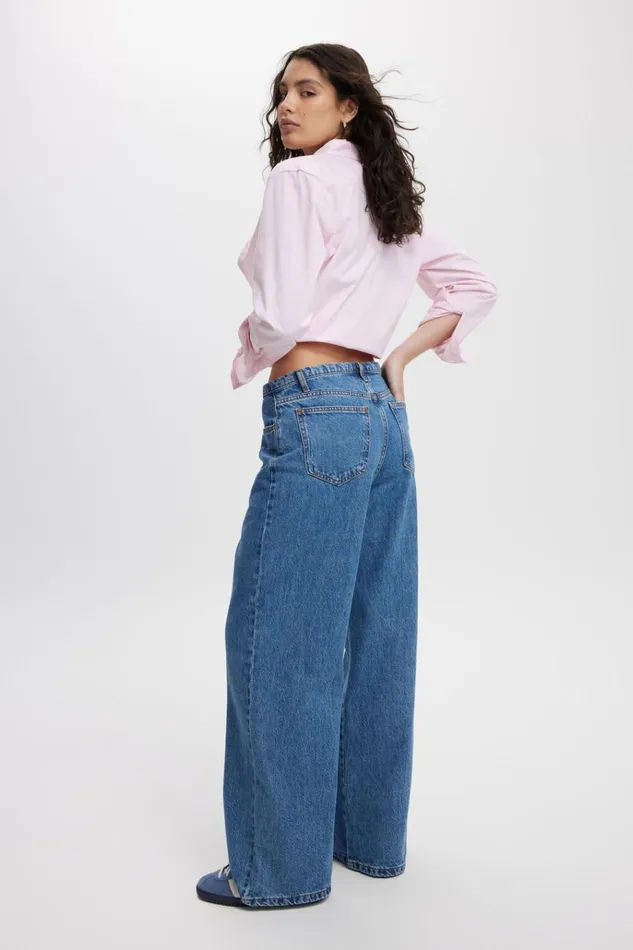 Women Pants Cotton On Relaxed Wide Jean Sea Bluewaist Women Pants Cotton On Relaxed Wide Jean Sea Bluewaist
