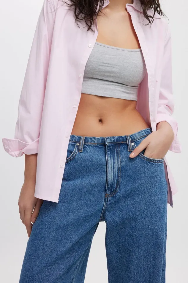 Women Pants Cotton On Relaxed Wide Jean Sea Bluewaist Women Pants Cotton On Relaxed Wide Jean Sea Bluewaist