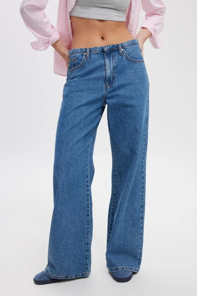 Women Pants Cotton On Relaxed Wide Jean Sea Bluewaist Women Pants Cotton On Relaxed Wide Jean Sea Bluewaist