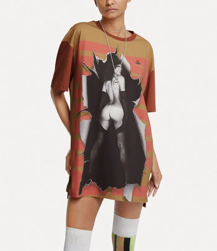 Women Propaganda Oversized Tshirt Cognac Vivienne Westwood Tops And Shirts Women Propaganda Oversized Tshirt Cognac Vivienne Westwood Tops And Shirts
