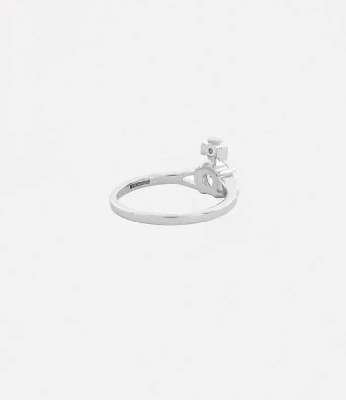 Women Reina Petite Ring Platinumwhitecz Vivienne Westwood Classic Styles Women Reina Petite Ring Platinumwhitecz Vivienne Westwood Classic Styles