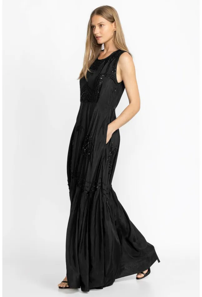 Women Rose Noir Dress Black Johnny Was Dresses