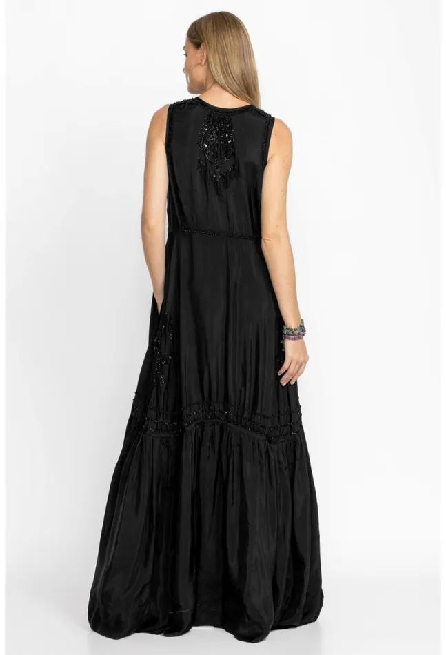Women Rose Noir Dress Black Johnny Was Dresses