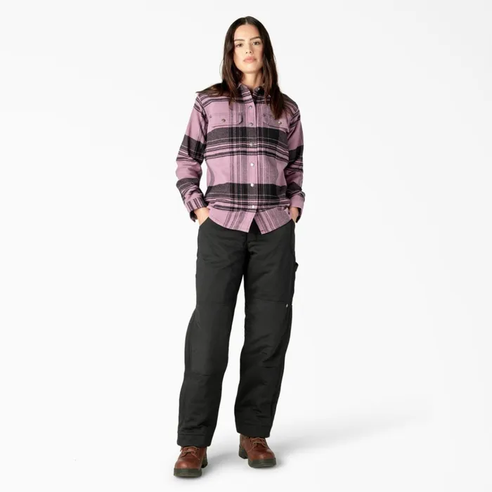 Womens DuraTech Renegade Flannel Shirt Grapeade Windowpane Plaid Grapeade Windowpane Plaid c1v Women Dickies Button Up Womens DuraTech Renegade Flannel Shirt Grapeade Windowpane Plaid Grapeade Windowpane Plaid c1v Women Dickies Button Up