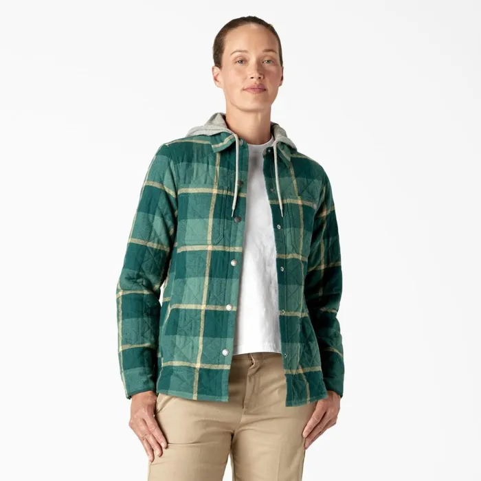 Womens Flannel Hooded Shirt Jacket Mallard Campside Plaid Mallard Campside Plaid a2v Women Dickies Coats and Jackets Womens Flannel Hooded Shirt Jacket Mallard Campside Plaid Mallard Campside Plaid a2v Women Dickies Coats and Jackets