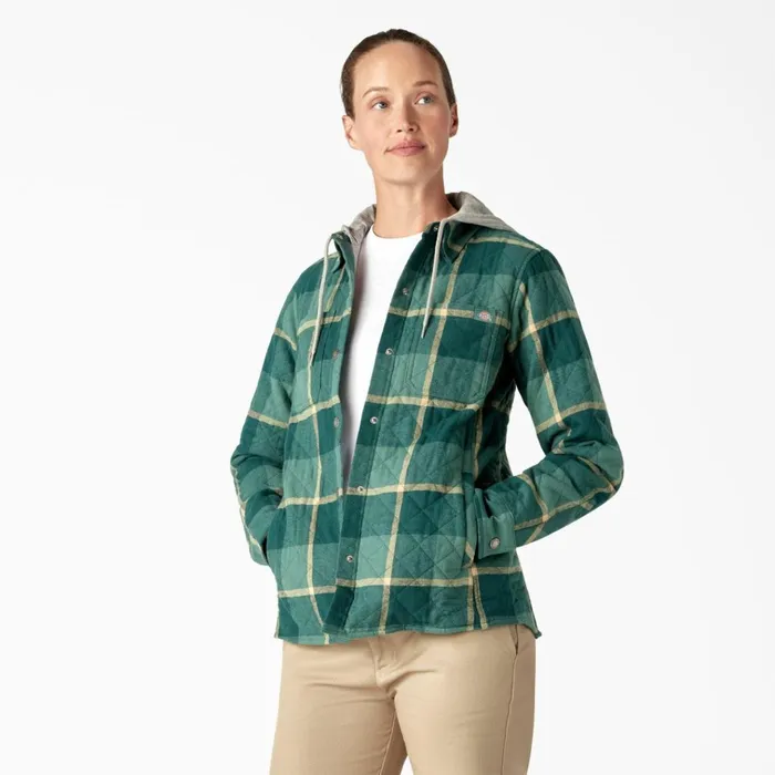 Womens Flannel Hooded Shirt Jacket Mallard Campside Plaid Mallard Campside Plaid a2v Women Dickies Coats and Jackets Womens Flannel Hooded Shirt Jacket Mallard Campside Plaid Mallard Campside Plaid a2v Women Dickies Coats and Jackets