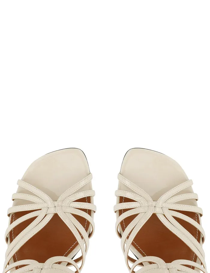 Women Sandals Zimmermann Aura Mule Sandal 85 Vanilla