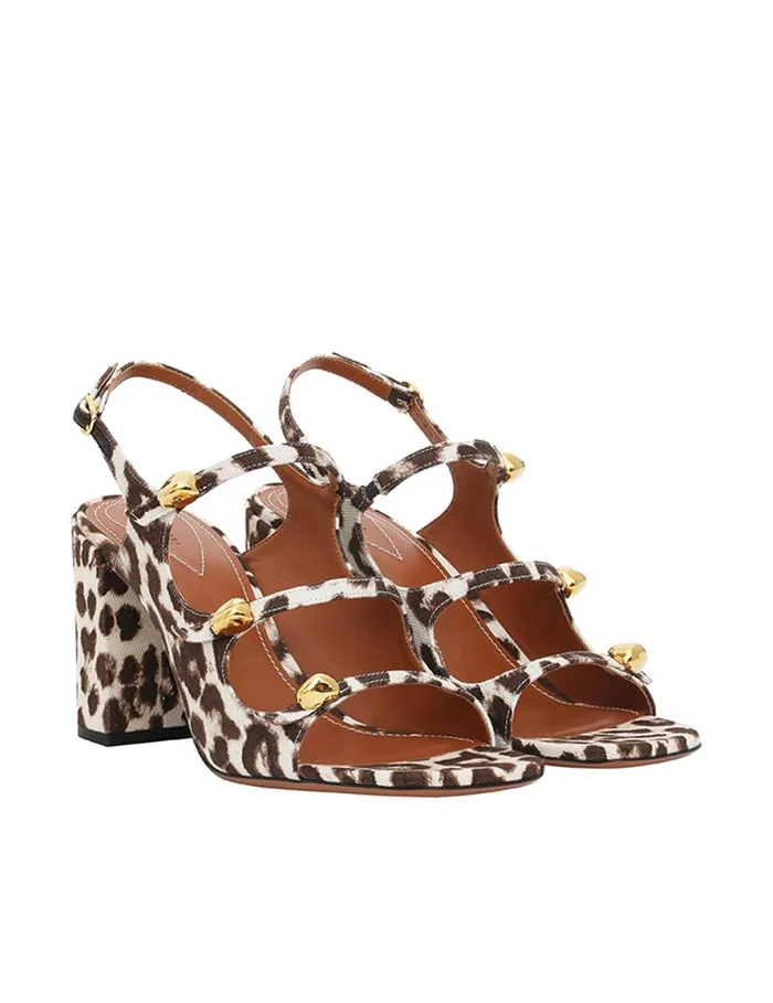 Women Sandals Zimmermann Eliot Sandal 85 Chocolate Leopard